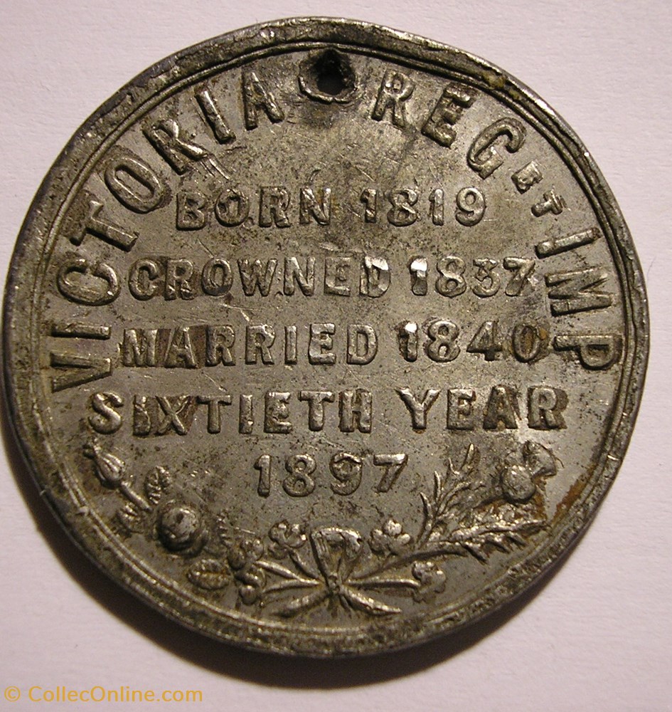 monnaie jeton mereaux victoria 1897 diamond jubilee medallion gb