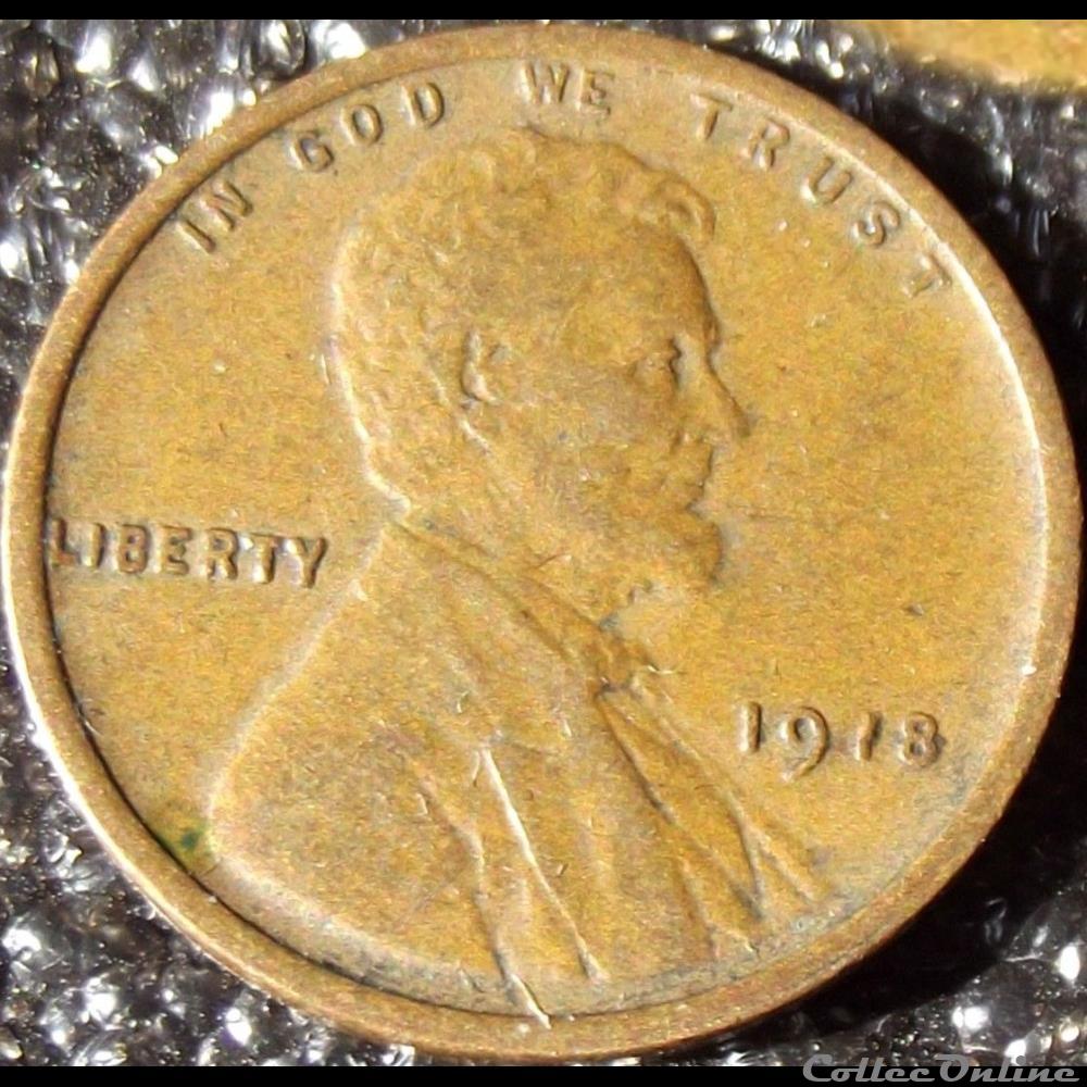1918 One Cent - Error monnaies monde etats unis 1918 one cent error