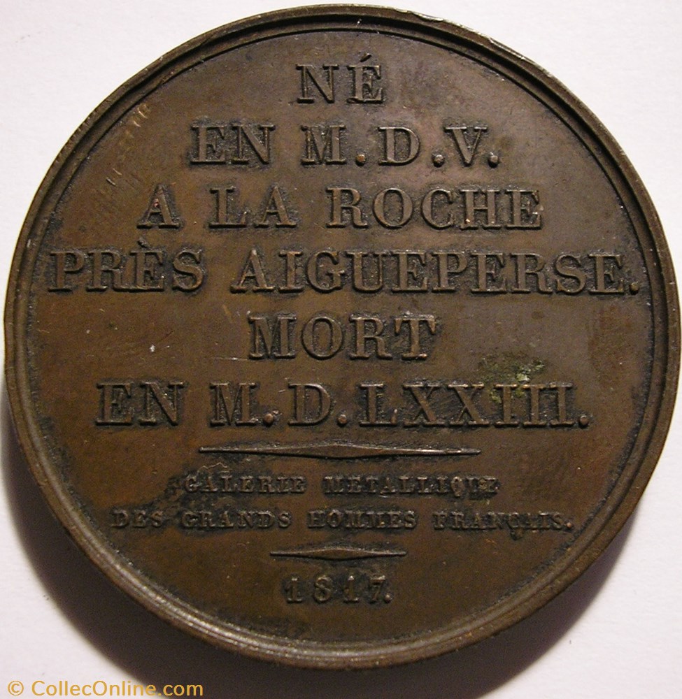 france restauration michel de hospital 1817 medaille