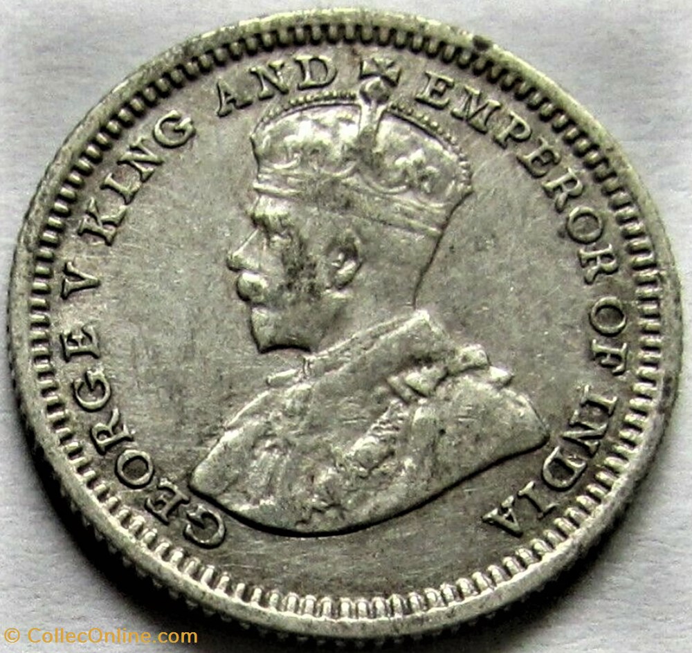 George V - 5 Cents 1926 - Straits Settlements (ex.2) 2 monnaies monde malaisie george v 5 cents 1926 straits settlements ex 2
