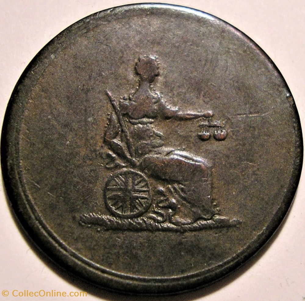 ca.1820' One Farthing, Columbia monnaies monde canada ca 1820 one farthing columbia