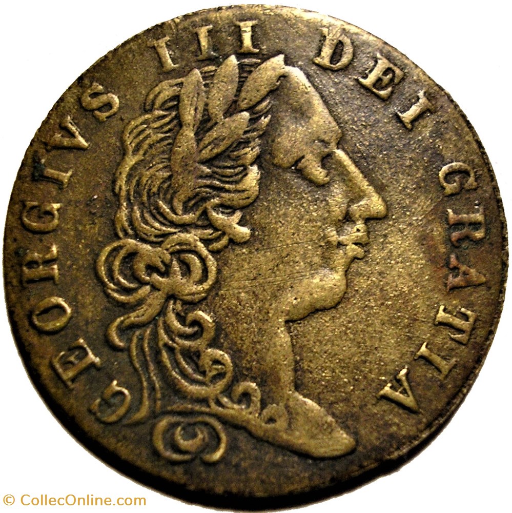 George III - 1797 Spade Guinea Token imitation, Great Britain monnaie jeton mereaux george iii 1797 spade guinea token imitation great britain