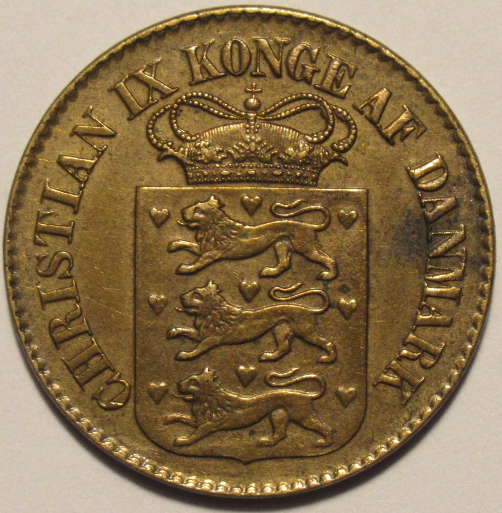 monnaies colonies danoises christian ix of denmark 1 cent 1883 west indies