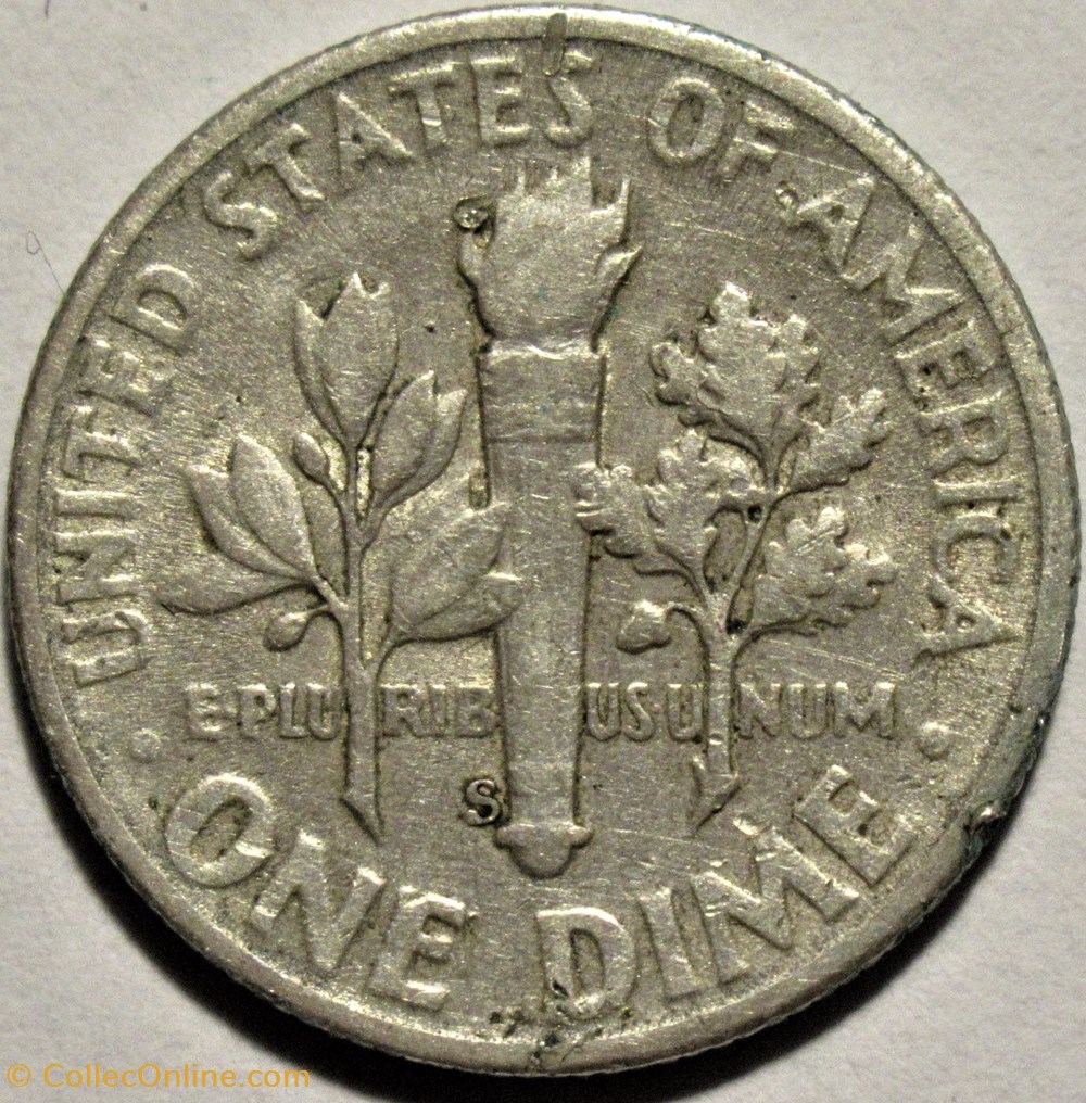 1952 San Francisco Dime - Doubling Date monnaies monde etats unis 1952 san francisco dime doubling date