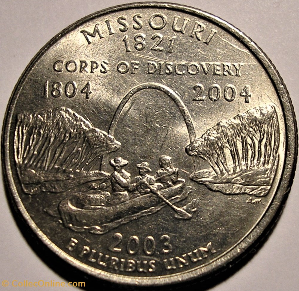 2003 P Quarter Dollar - Missouri State monnaie monde etat uni 2003 p quarter dollar missouri state