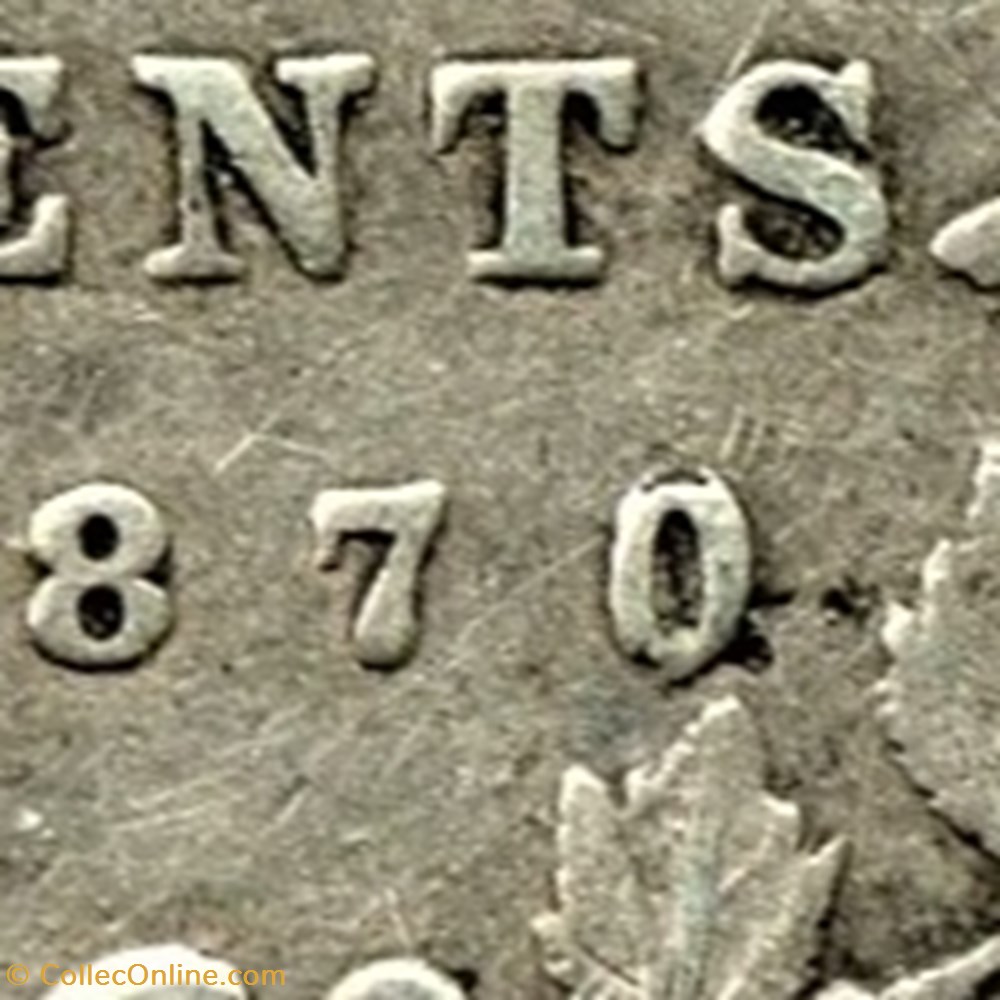 Victoria - 10 Cents 1870 Wide 0/0 4 monnaie monde canadum victoria 10 cents 1870 wide 0 0