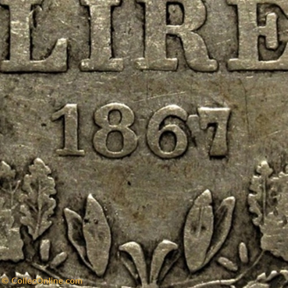 monnaies monde pio ix papa 2 lire 1867 anno xxii vaticano error