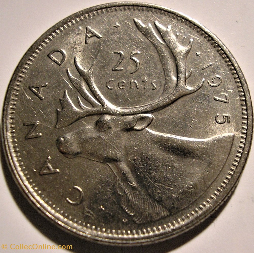 Elizabeth II 25 Cents 1975 Monedas Mundo Canad Cualidades VF 25-cents-elizabeth-ii-natural-legacy-canada-numista