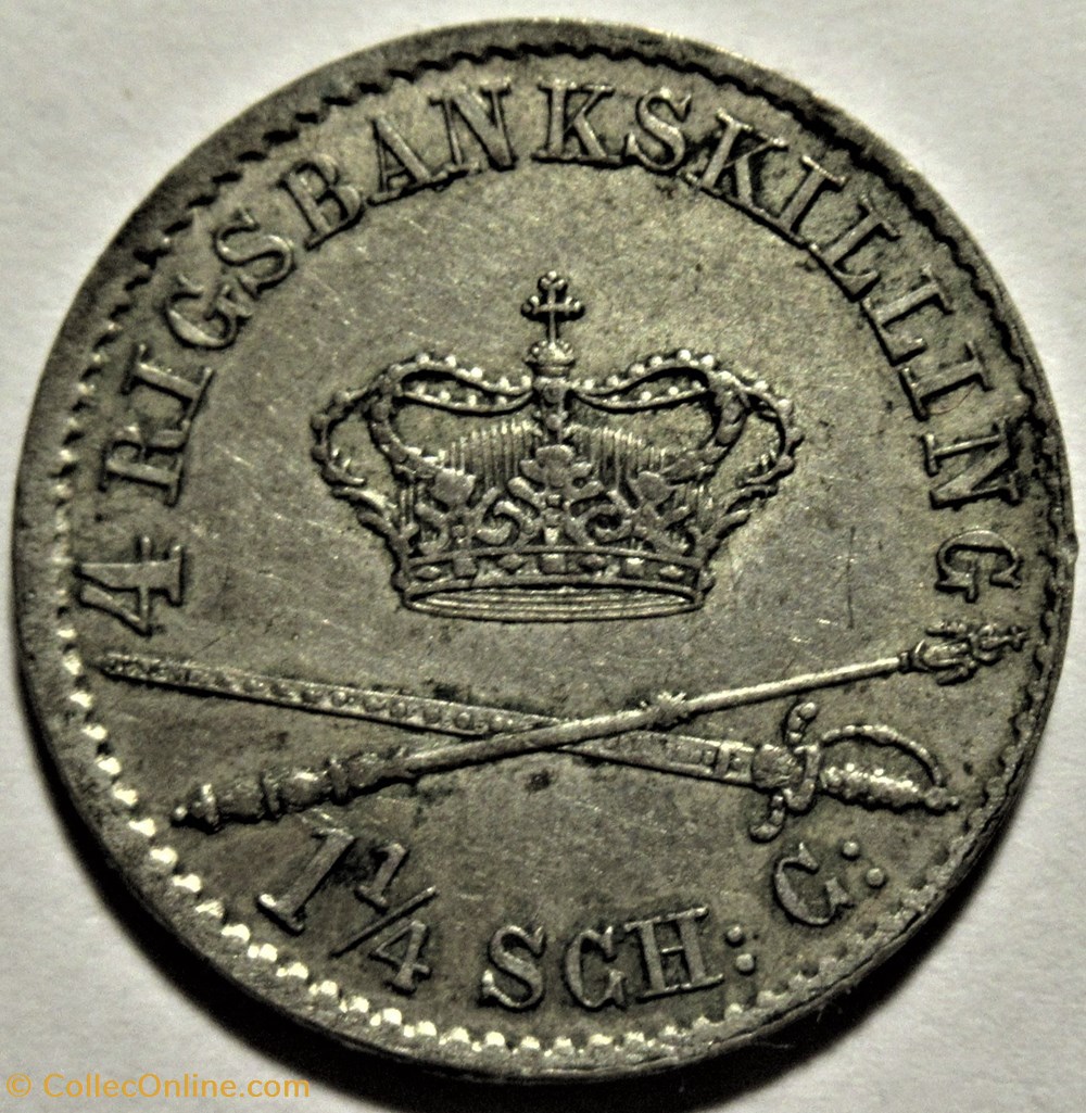 monnaies monde danemark christian viii denmark 4 rigsbankskilling 1841
