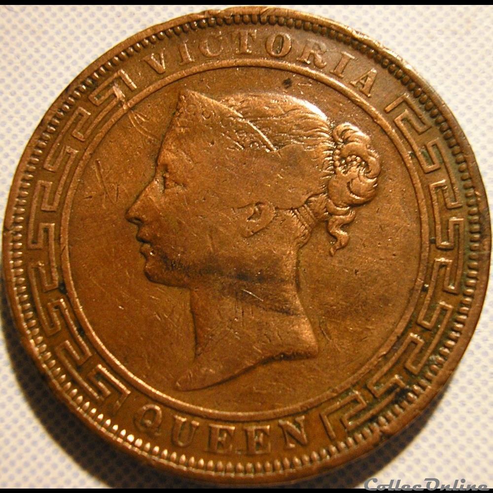 monnaie monde sri lanka victoria five cents 1870 ceylon ex 2