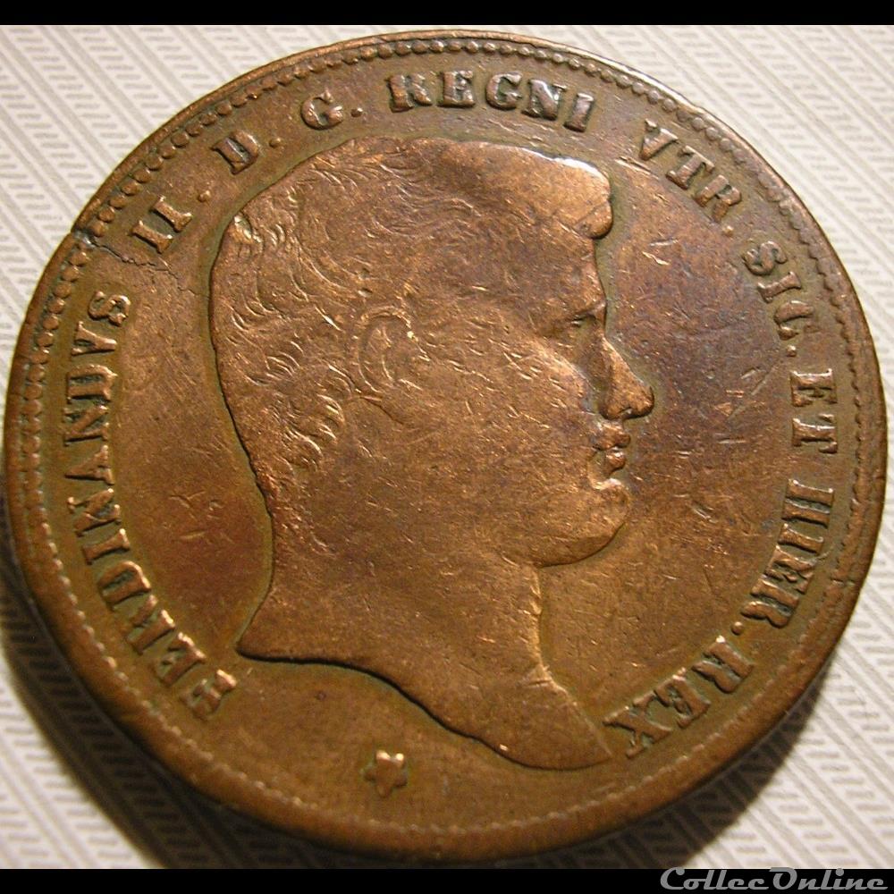 1833 Royaume de Naples, 10 Tornesi - Ferdinando II 3 monnaie monde italie 1833 royaume de naples 10 tornesi ferdinando ii