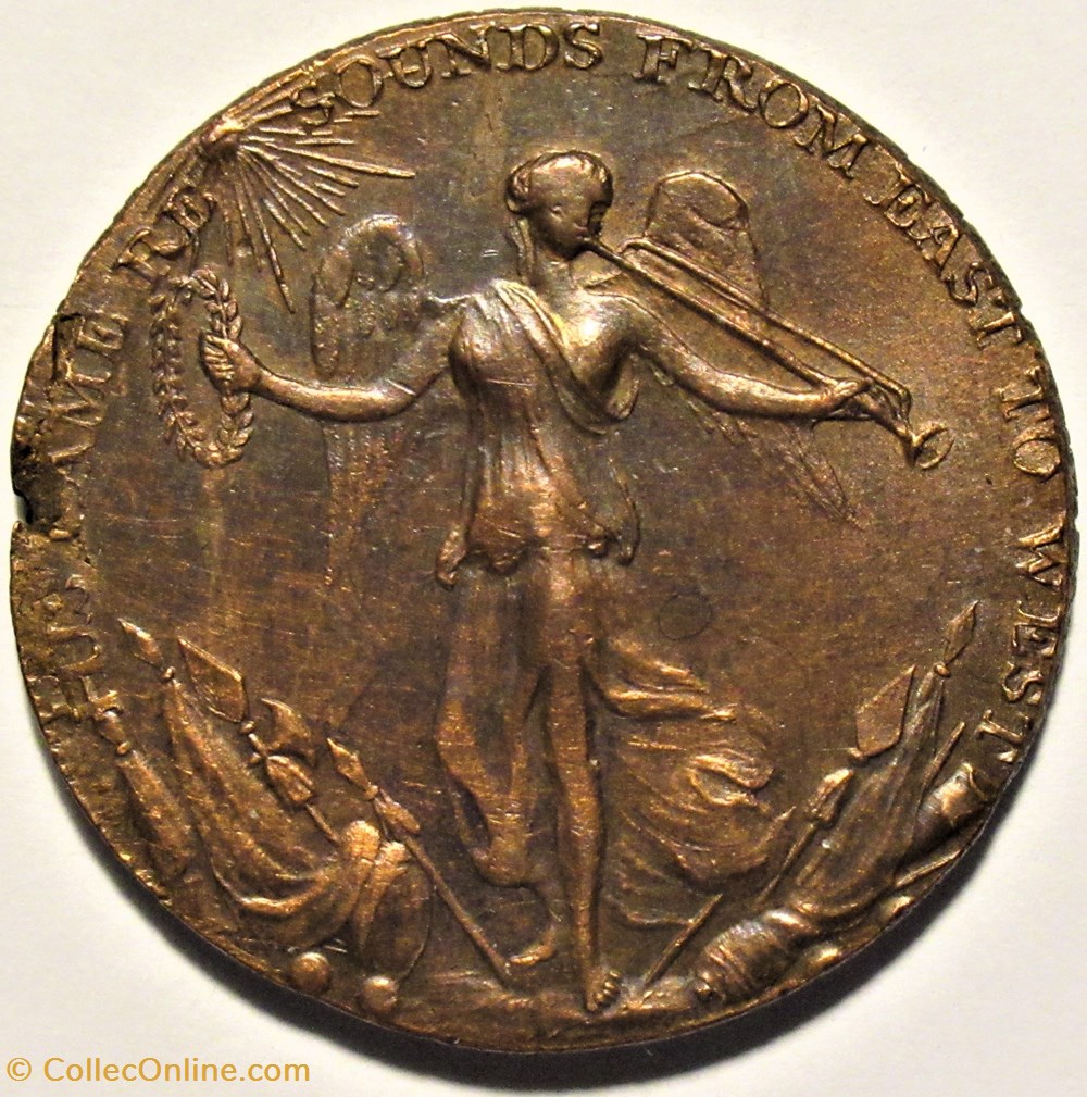 1794 One Penny - P. Deck - Bury, County of Suffolk, England monnaies monde royaume uni 1794 one penny p deck bury county of suffolk england