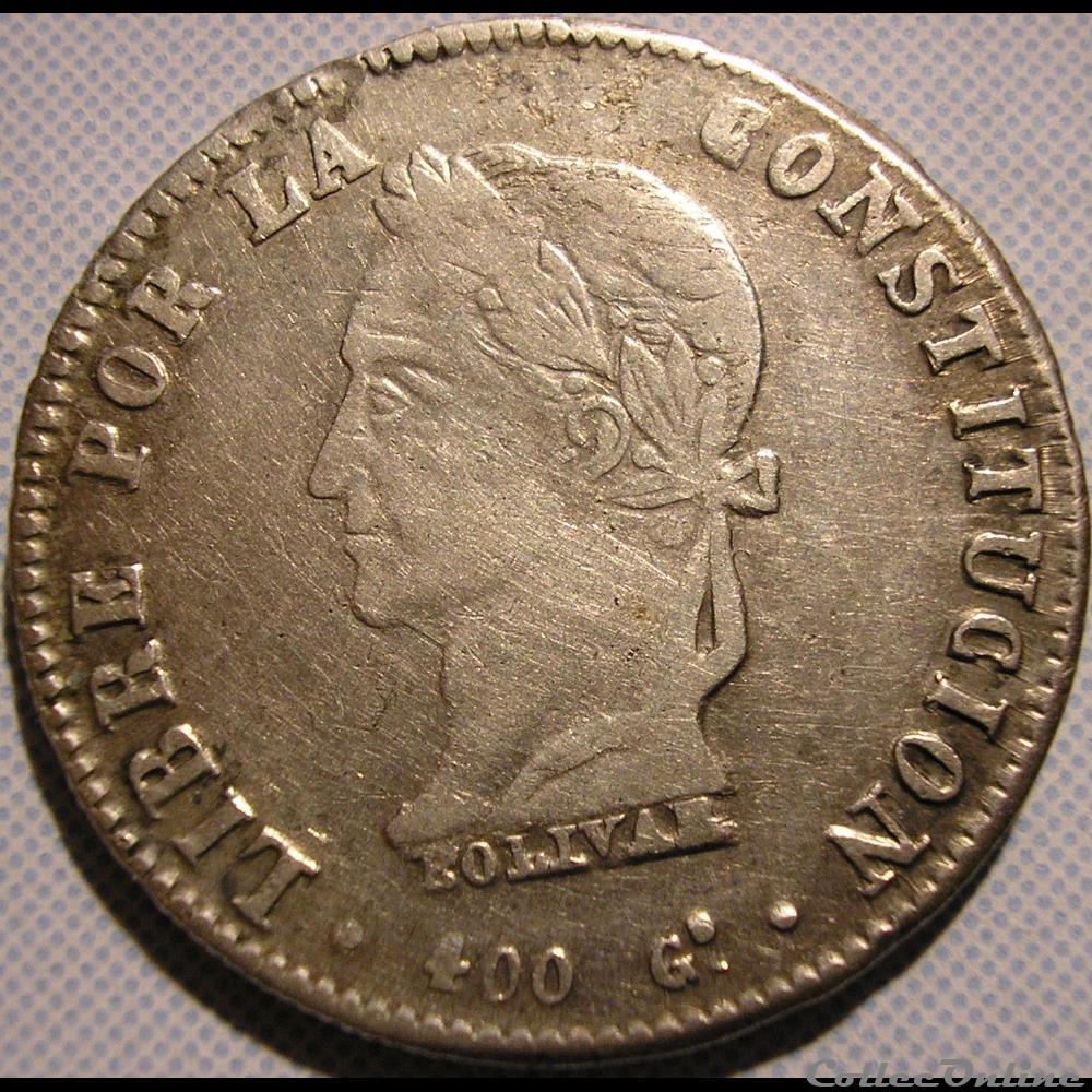 1861 Potosi - 8 Soles monnaie monde bolivie 1861 potosi 8 soles