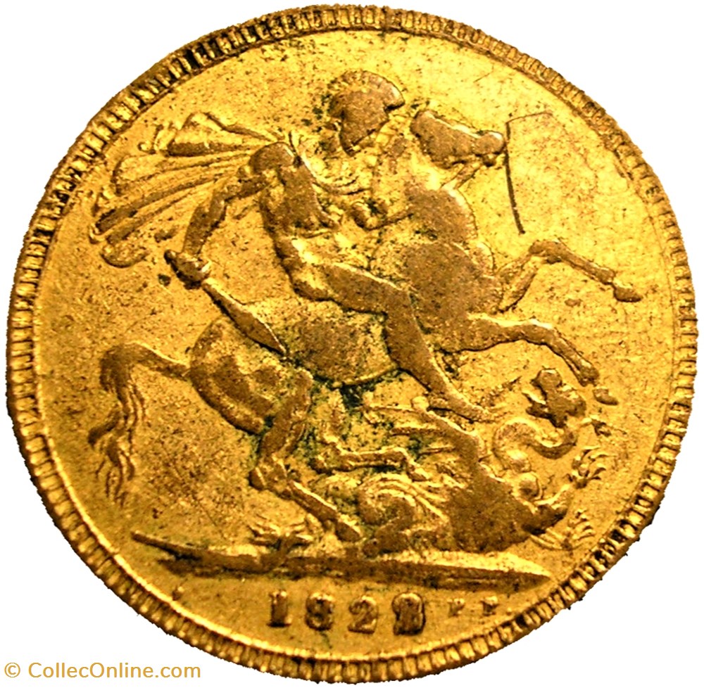 George IV - One Sovereign 1822, Token, imitation - Kingdom of Great Britain monnaie monde royaume uni george iv one sovereign 1822 token imitation kingdom of great britain
