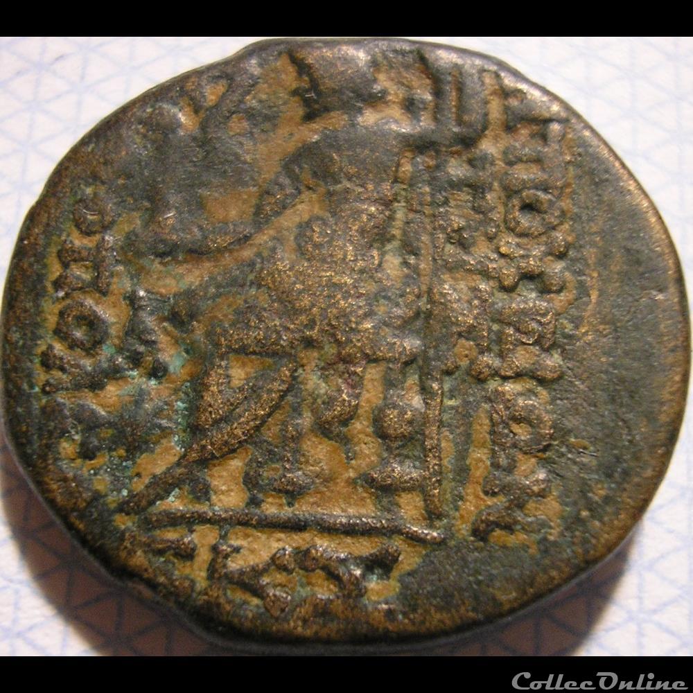 monnaie antique av jc ap grecque antiocheia seleucis pieria c 90 89 bc ae20 dichalkoi