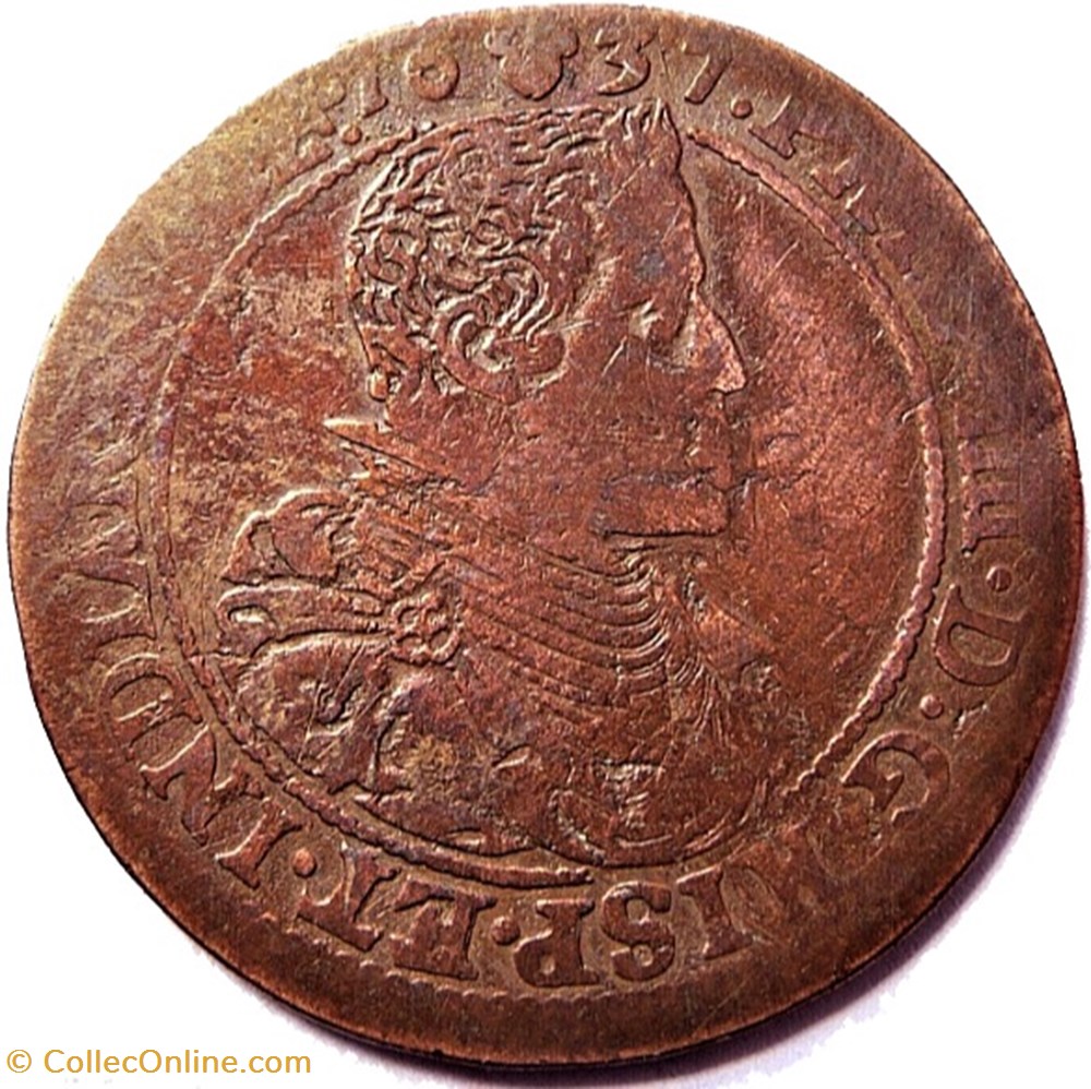 1637 Token of Brussels, Spanish Netherlands - Philip IV of Spain monnaies europe medievale pays bas espagnols 1637 token of brussels spanish netherlands philip iv of spain