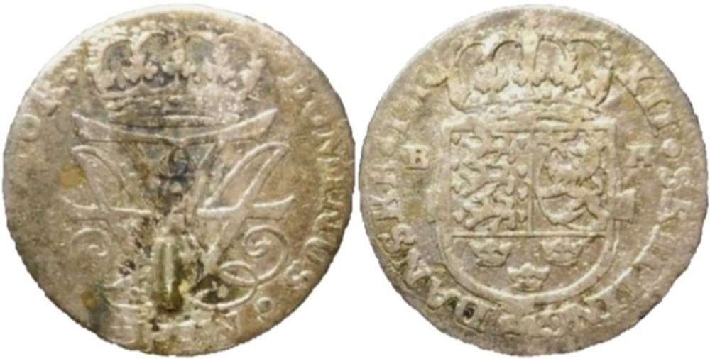 Frederik IV of Denmark - 12 Skilling 1716 Duchies of Schleswig-Holstein-Gottorp-Rendsborg monnaies monde danemark frederik iv of denmark 12 skilling 1716 duchies of schleswig holstein gottorp rendsborg