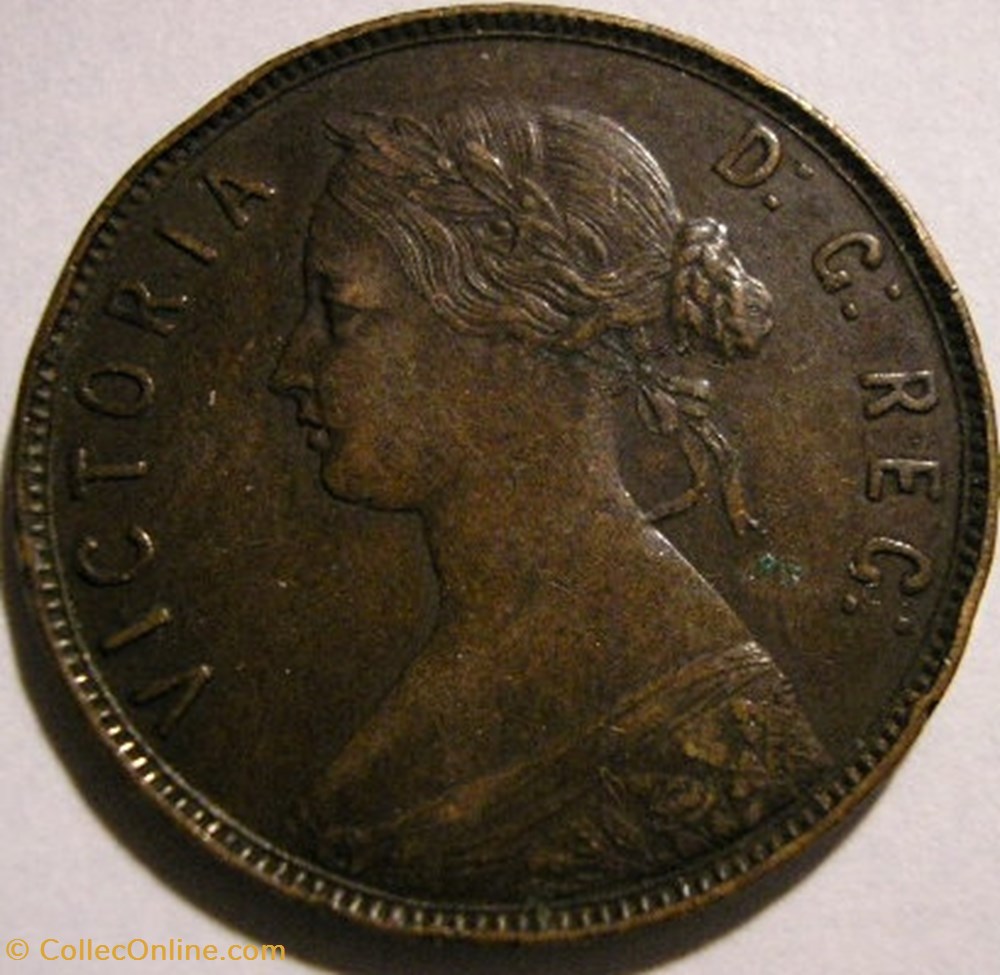 Victoria - One Cent 1873 Newfoundland (ex.2) monnaie monde canadum victoria one cent 1873 newfoundland ex 2