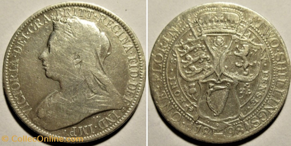Victoria - One Florin 1898 - Kingdom of Great Britain monnaies monde royaume uni victoria one florin 1898 kingdom of great britain