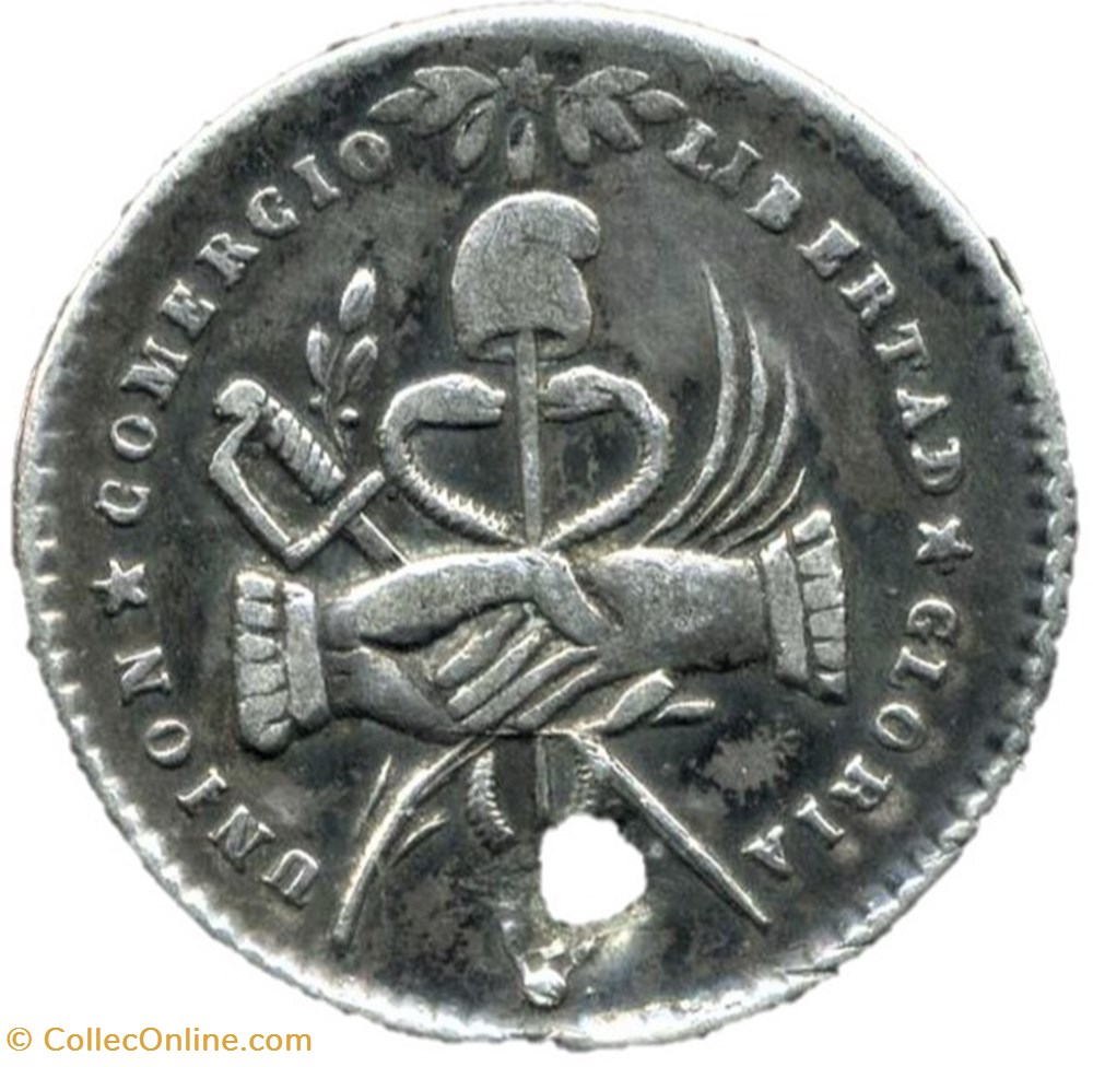 1849 Potosi - Medal to honoring the General Manuel Belzu monnaies monde bolivie 1849 potosi medal to honoring the general manuel belzu