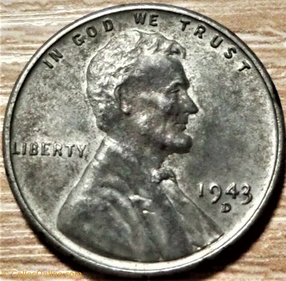 1943 D One Cent monnaies monde etats unis 1943 d one cent
