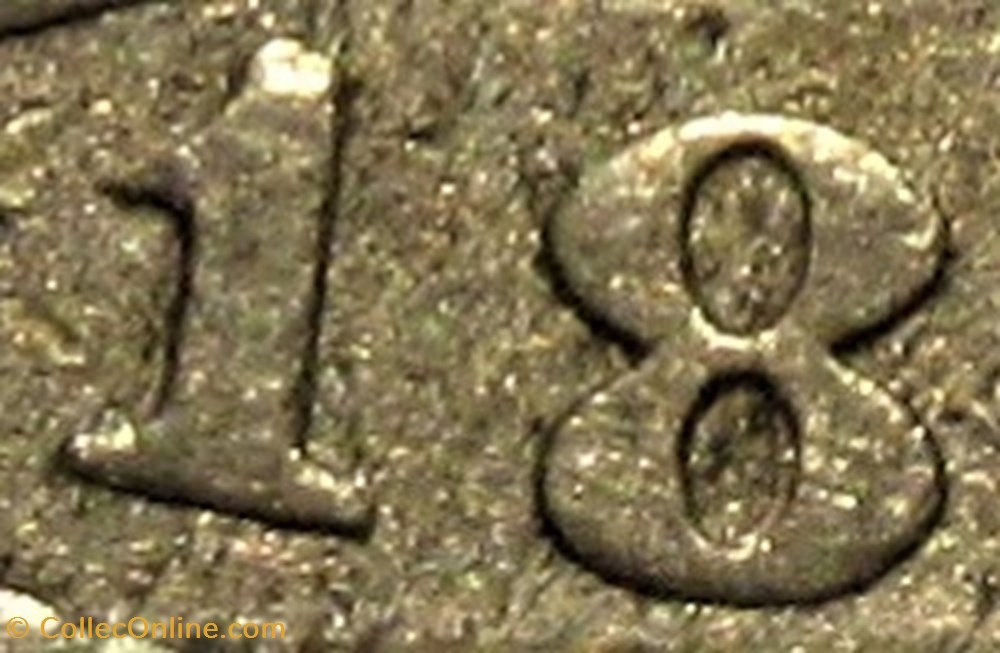 1889 5 Cents (ex.3) 4 monnaies monde etats unis 1889 5 cents ex 3