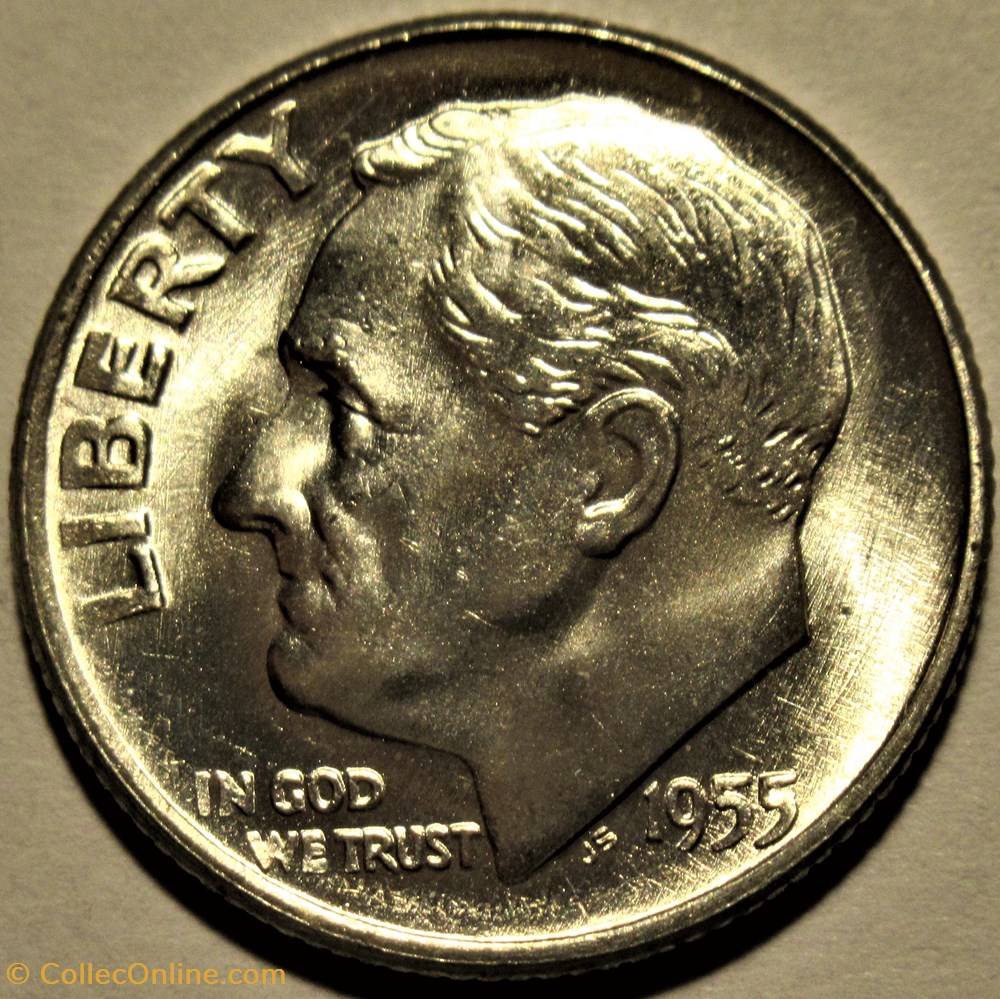 1955 Dime monnaies monde etats unis 1955 dime