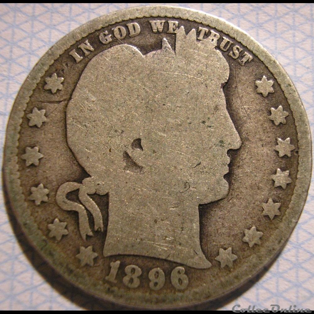 1896 New Orleans Quarter $ monnaie monde etat uni 1896 new orleans quarter