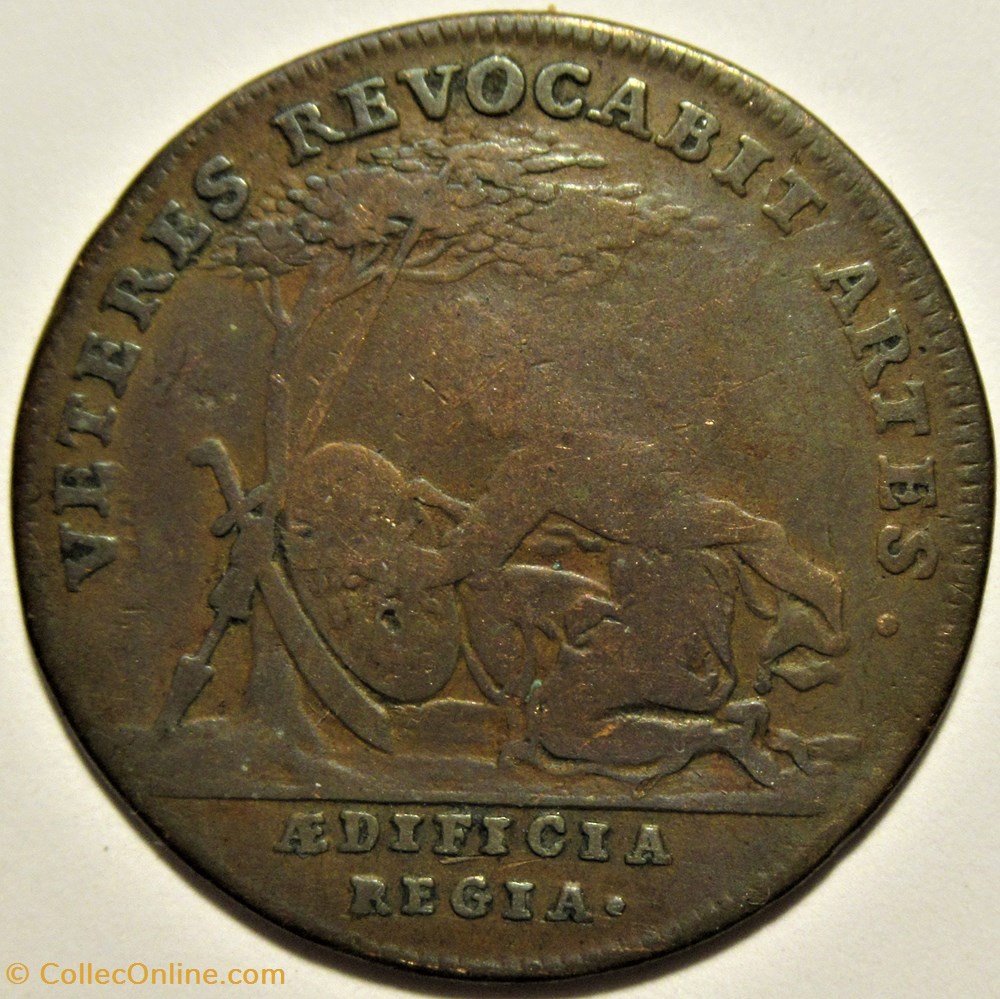 Louis XIV - c.1699; Pallas - Jeton des Bâtiments du roi 3 monnaies jetons mereaux louis xiv c 1699 pallas jeton des batiments du roi