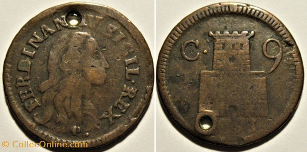 1791 Regno di Napoli, 9 Cavalli - Ferdinando IV di Borbone-Sicilie (ex.2) monnaies europe medievale royaume de naples 1791 regno di napoli 9 cavalli ferdinando iv di borbone sicilie ex 2