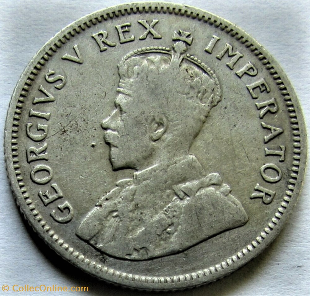 George V - One Shilling 1924 - South Africa 2 monnaies monde afrique du sud george v one shilling 1924 south africa