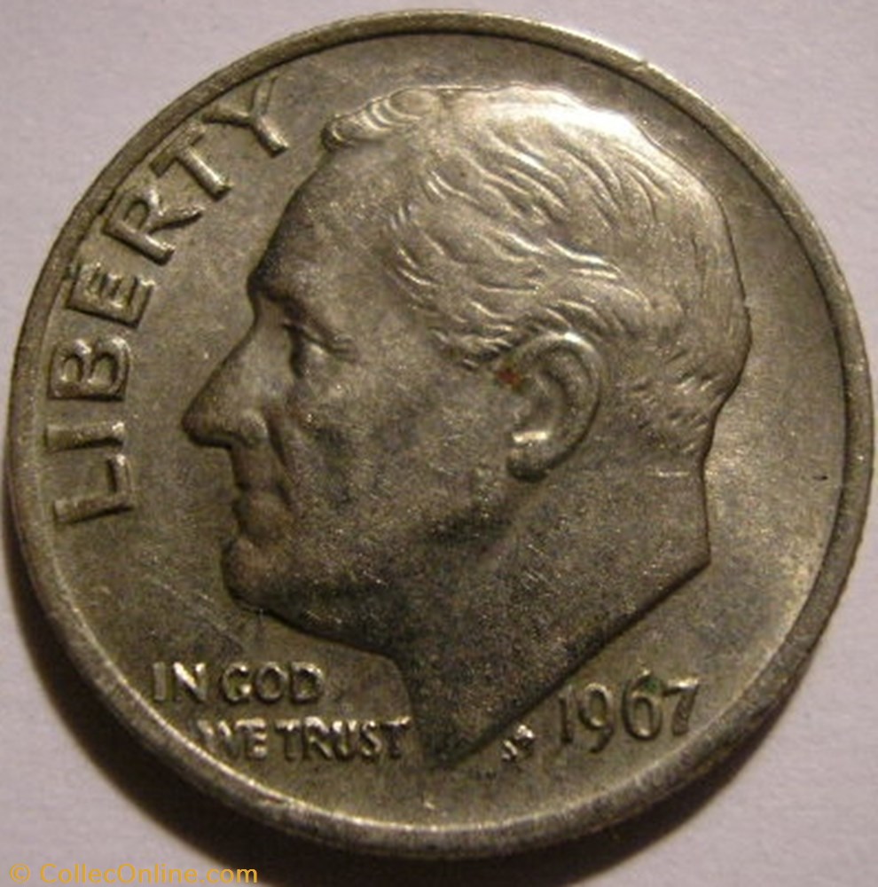 1967 Dime monnaies monde etats unis 1967 dime