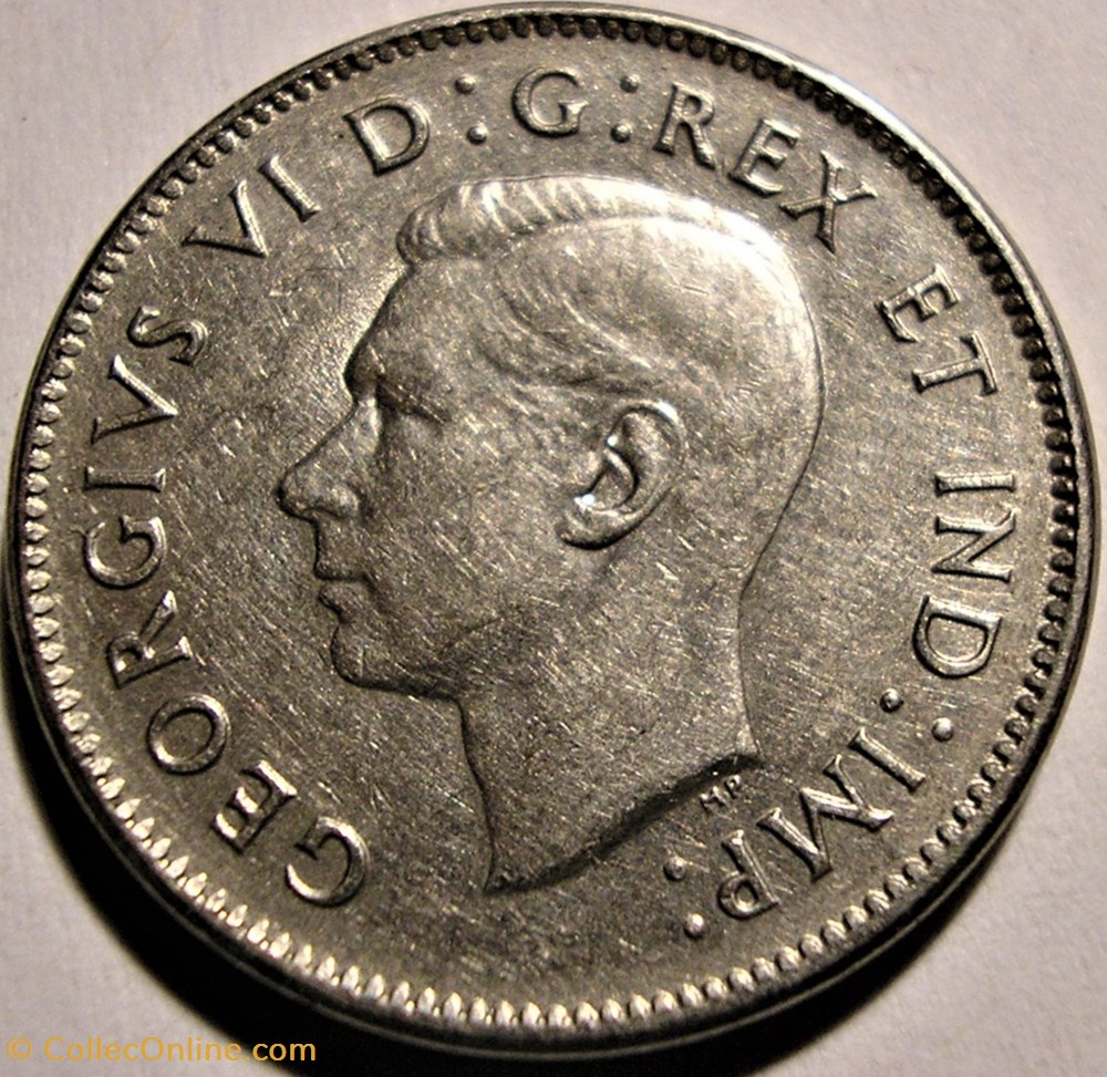 monnaie monde canadum george vi five cents 1938