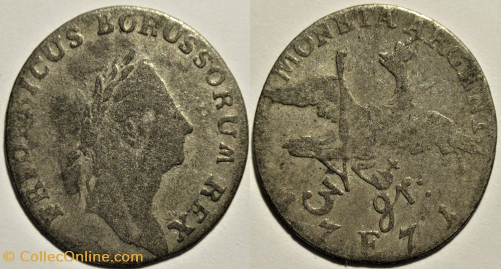 Friedrich II the Great - 3 Groscher 1771, Kingdom of Prussia monnaies europe medievale saint empire romain germanique friedrich ii the great 3 groscher 1771 kingdom of prussia