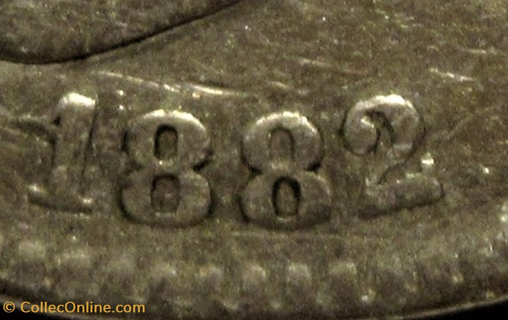 1882/1 - 5 Pesetas - Alfonso XII de España 4 monnaies monde espagne 1882 1 5 pesetas alfonso xii de espana
