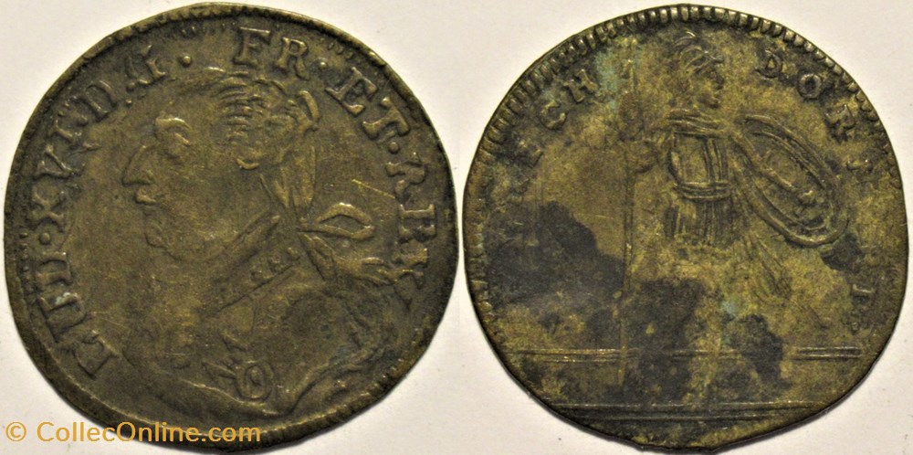 Louis XVI - c.1780, Jeton de Nuremberg par Ulrich Dorn monnaies paranumismatique jetons poids louis xvi c 1780 jeton de nuremberg par ulrich dorn