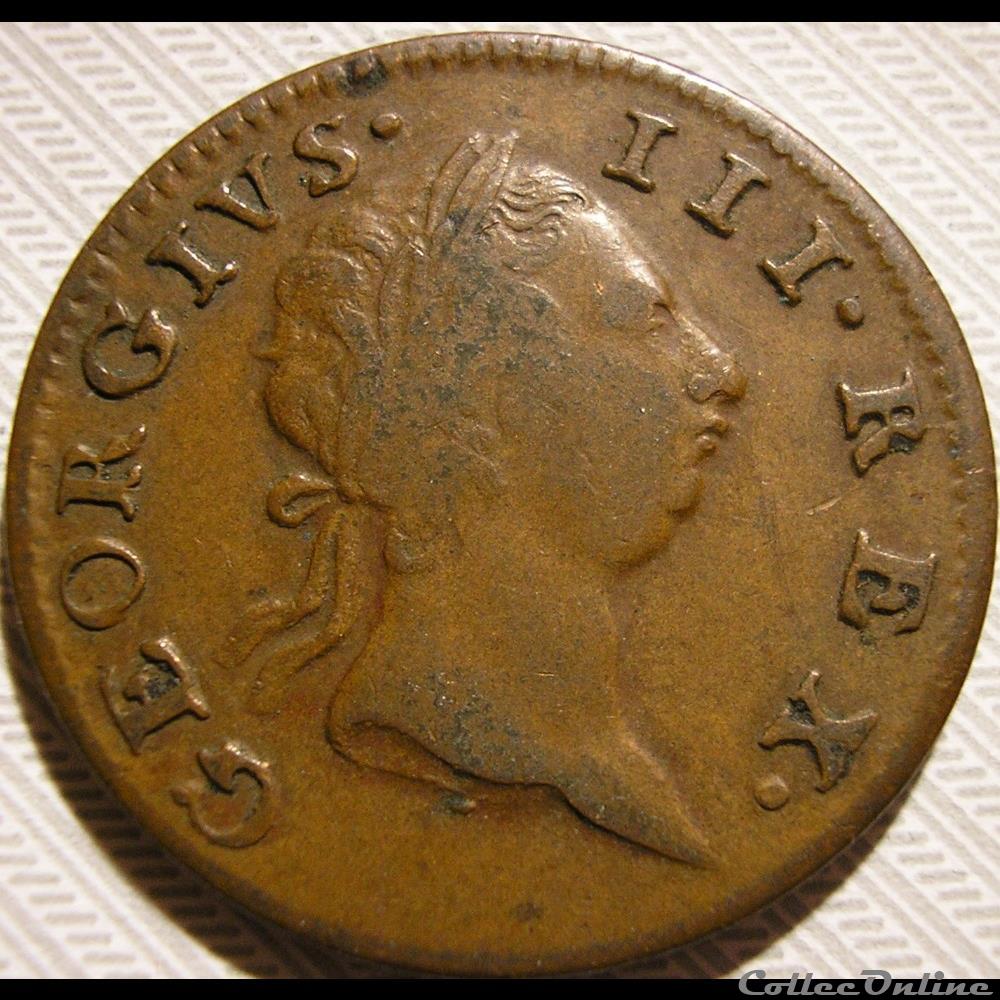 1769 Half Penny Hibernia - George III of Great Britain monnaie monde irlande 1769 half penny hibernia george iii of great britain