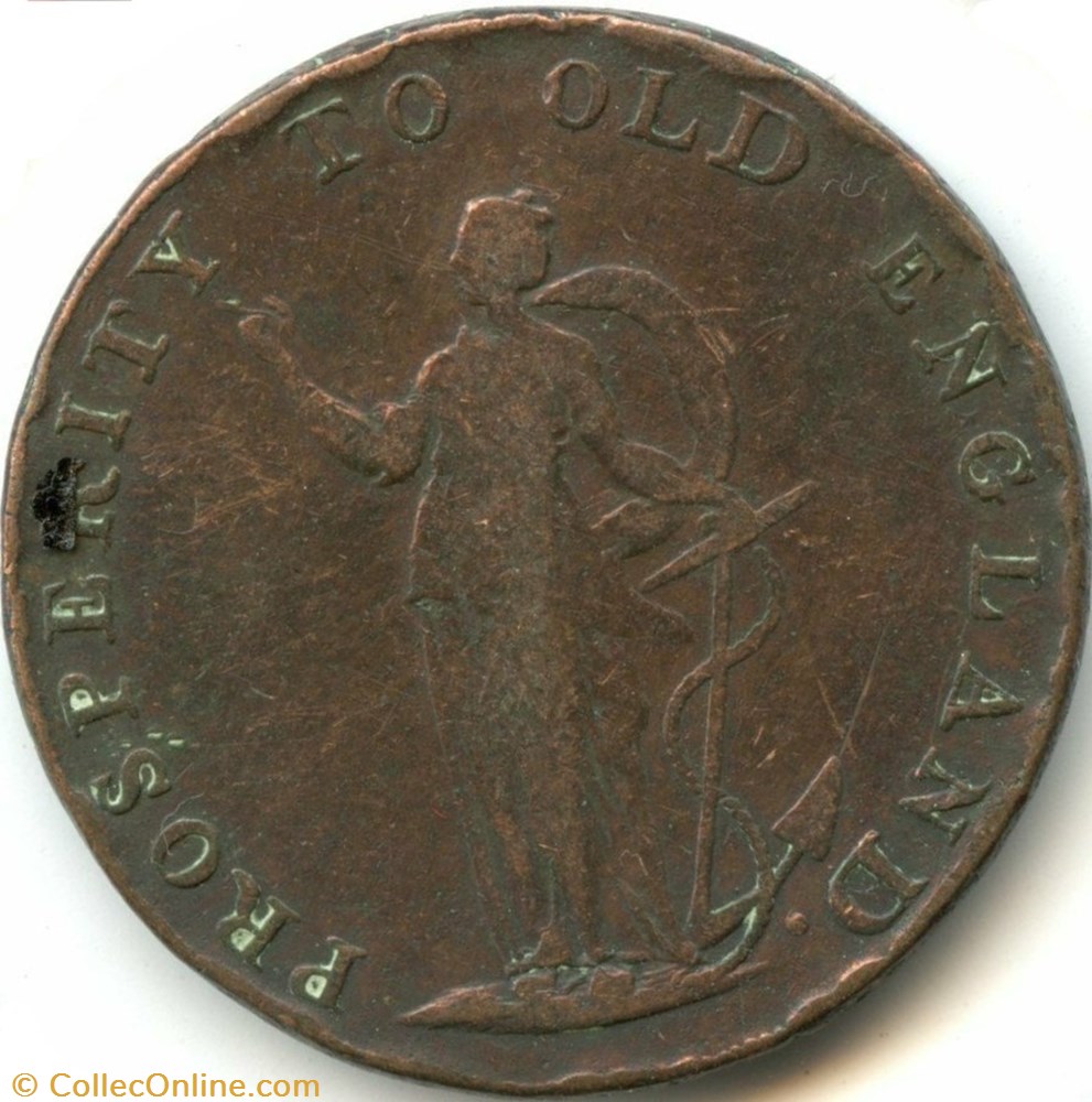ca.1795 HalfPenny - R. Dinmore - Norwich, Norfolk monnaies monde royaume uni ca 1795 halfpenny r dinmore norwich norfolk