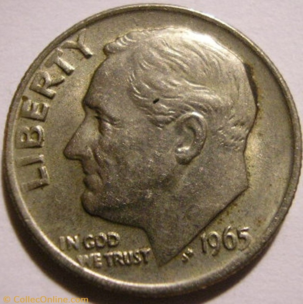monnaies monde etats unis 1965 dime