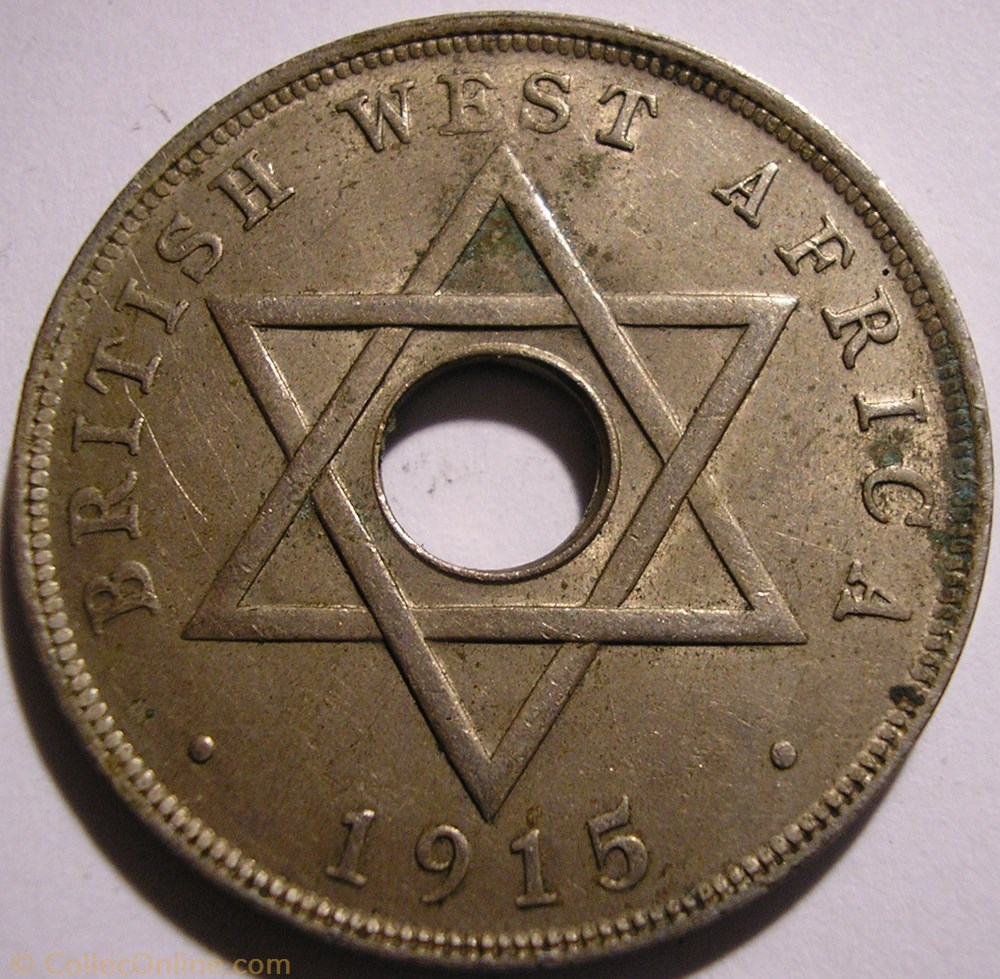 monnaies monde afrique occidentale britannique george v 1 penny 1915 west africa