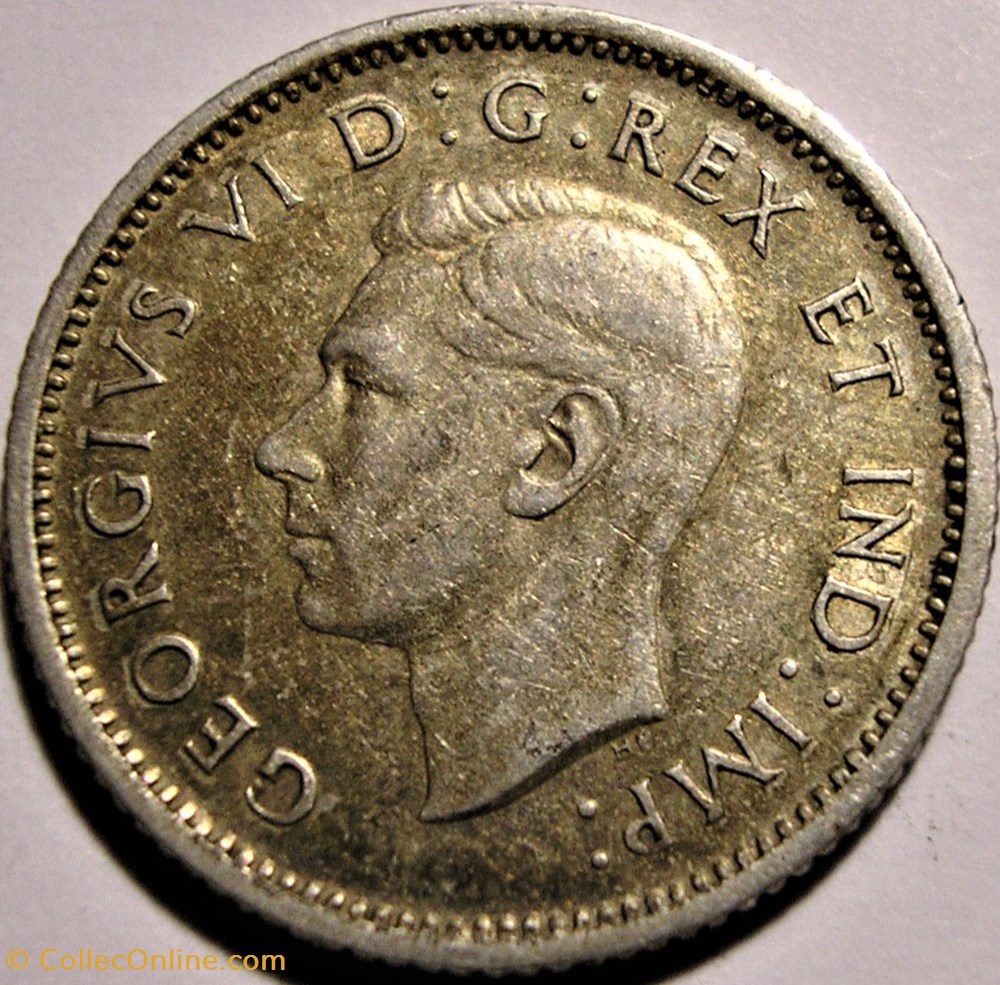 George VI - 10 Cents 1937 - Error monnaie monde canadum george vi 10 cents 1937 error