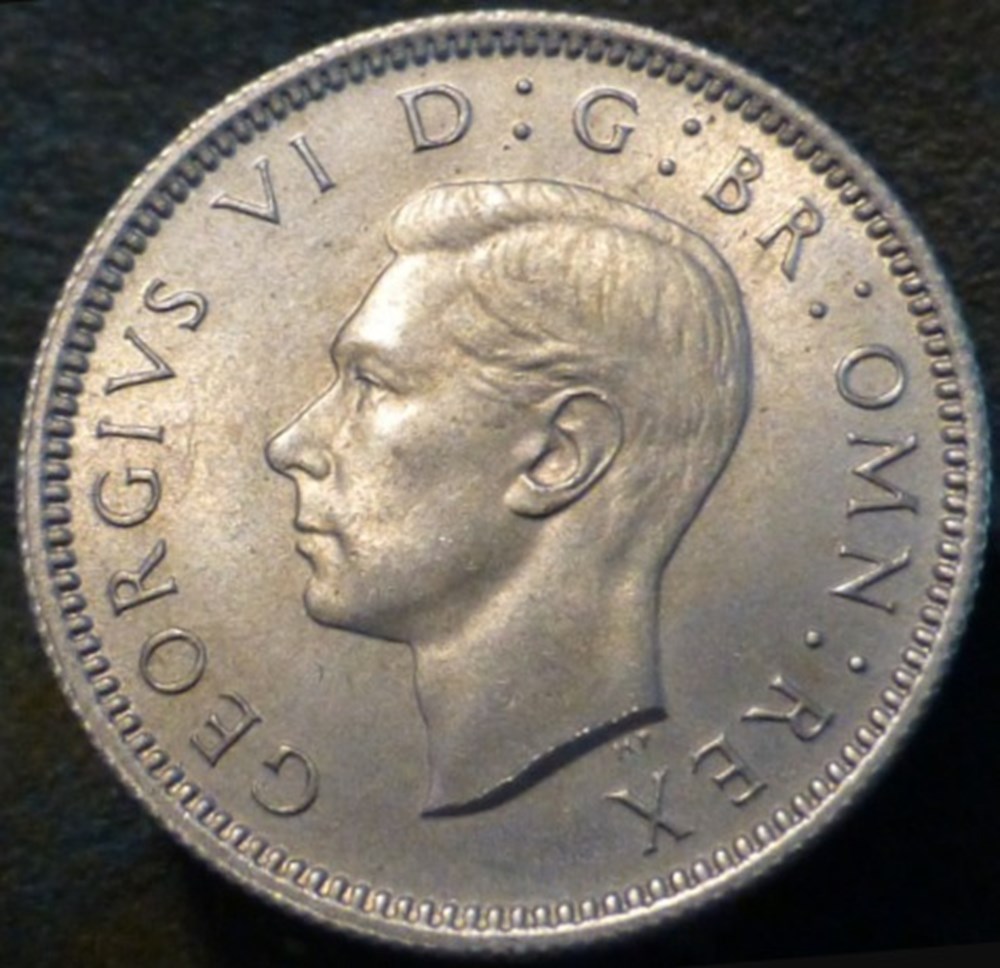monnaies monde royaume uni george vi 6 pence 1949 great britain