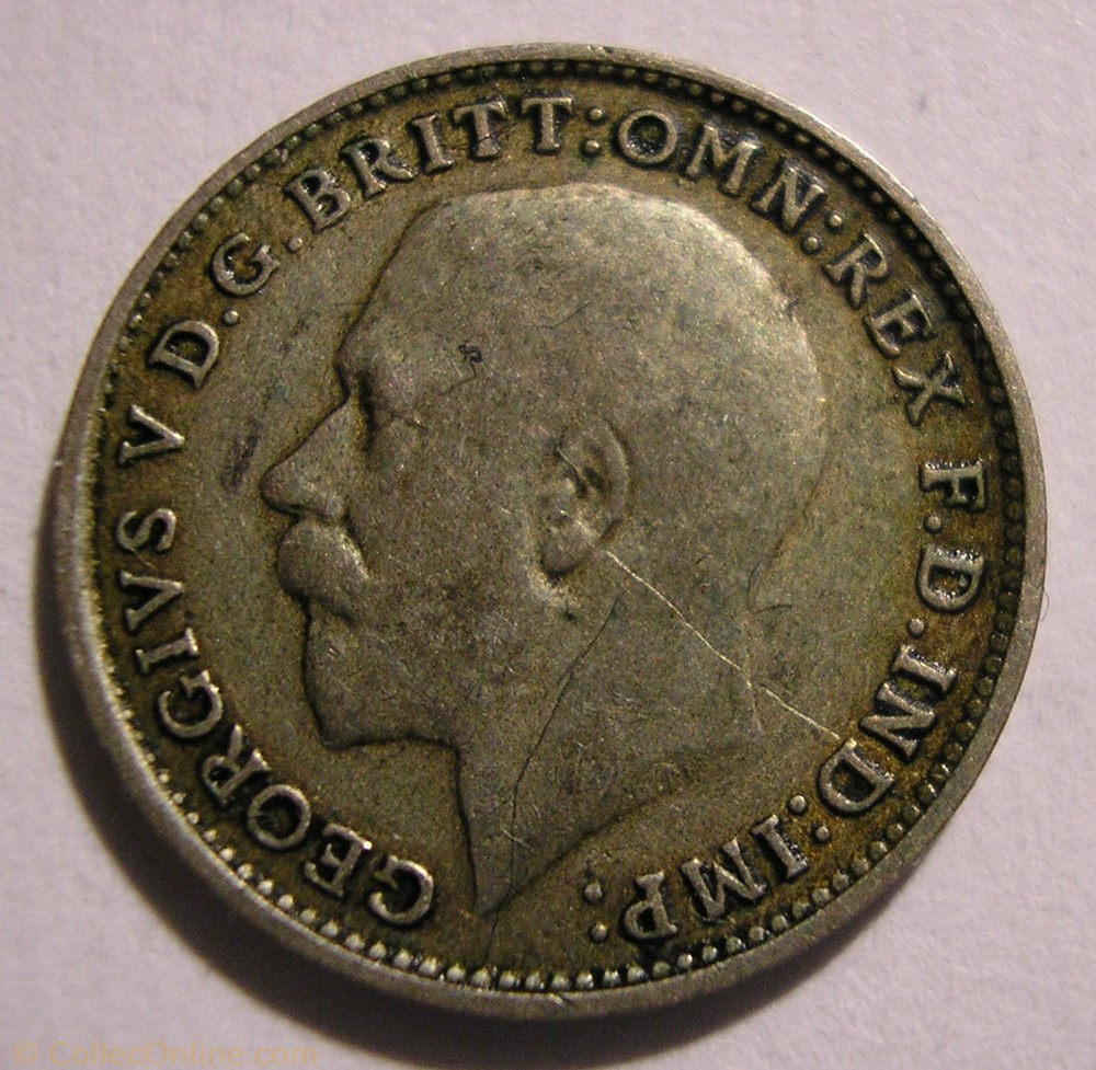 monnaies monde royaume george v 3 pence 1920 united kingdom ex 2