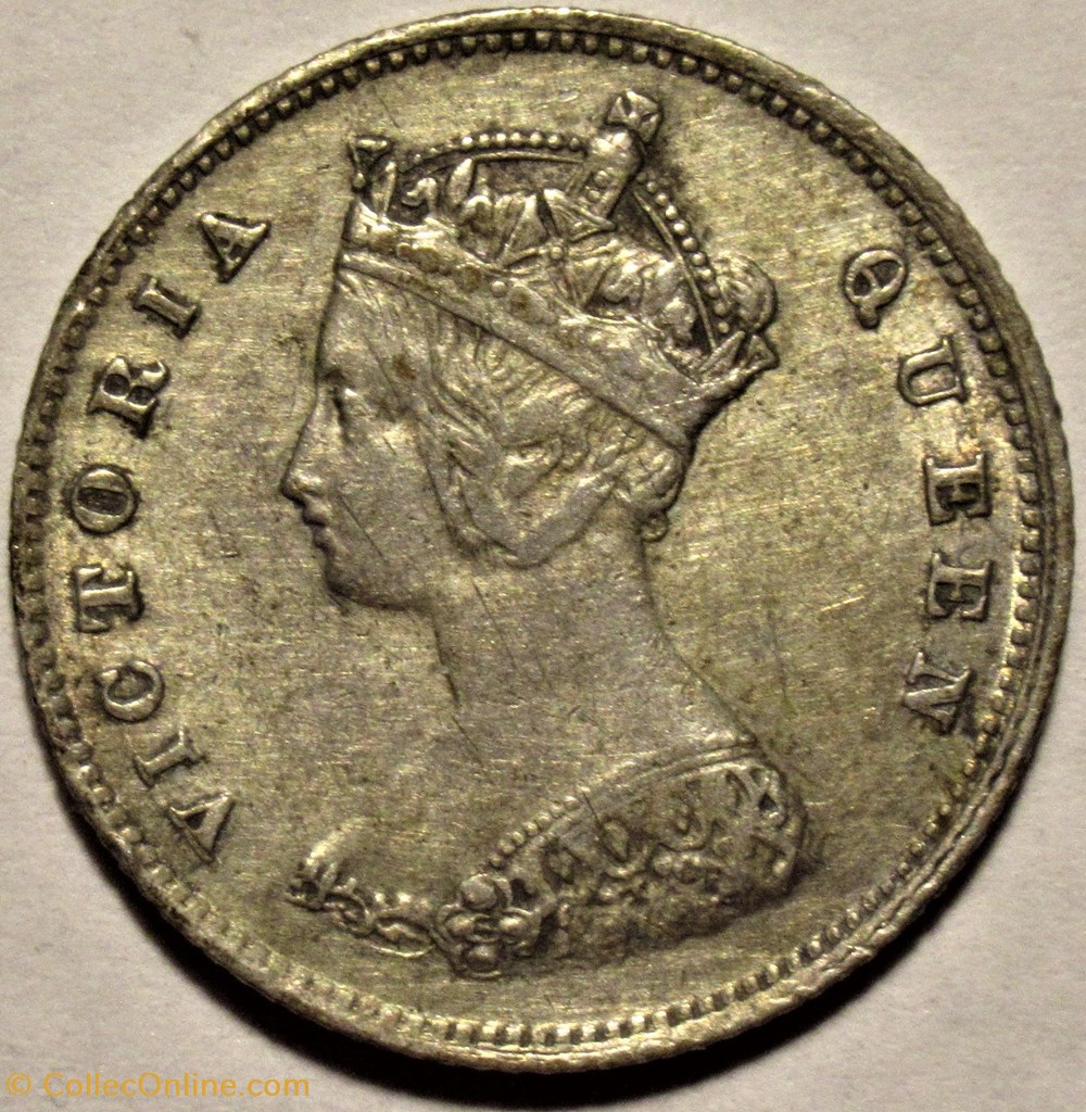 Victoria - 10 Cents 1868 - Hong-Kong monnaies monde victoria 10 cents 1868 hong kong