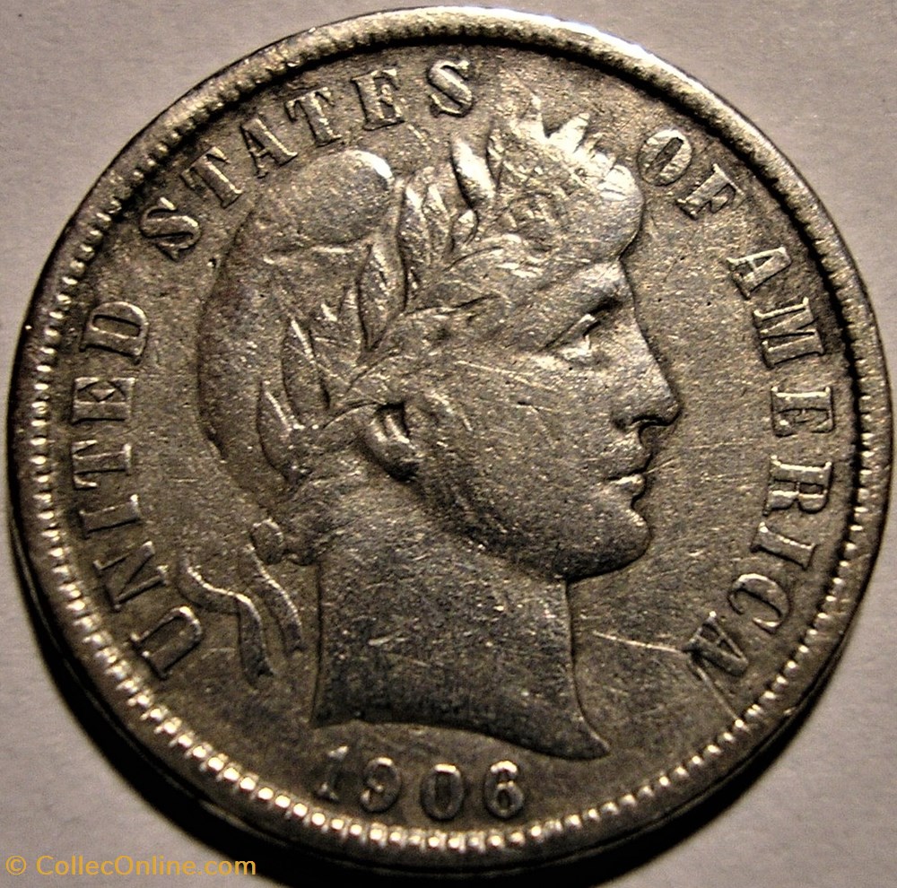 1906 New Orleans Dime monnaies monde etats unis 1906 new orleans dime