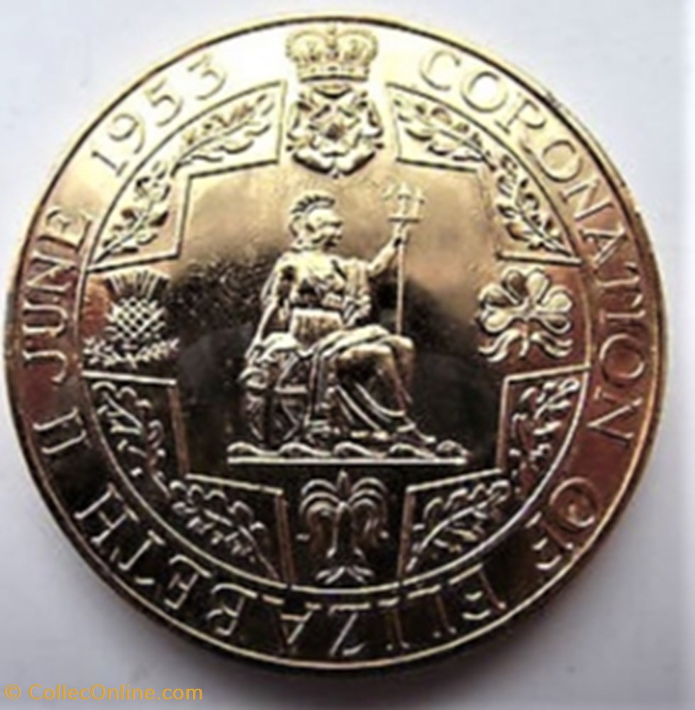 medailles canada elizabeth ii 1953 coronation medal britannia uk
