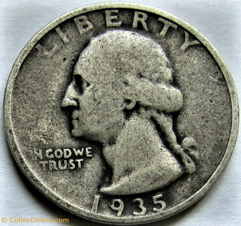 monnaies monde etats unis 1935 denver quarter dollar