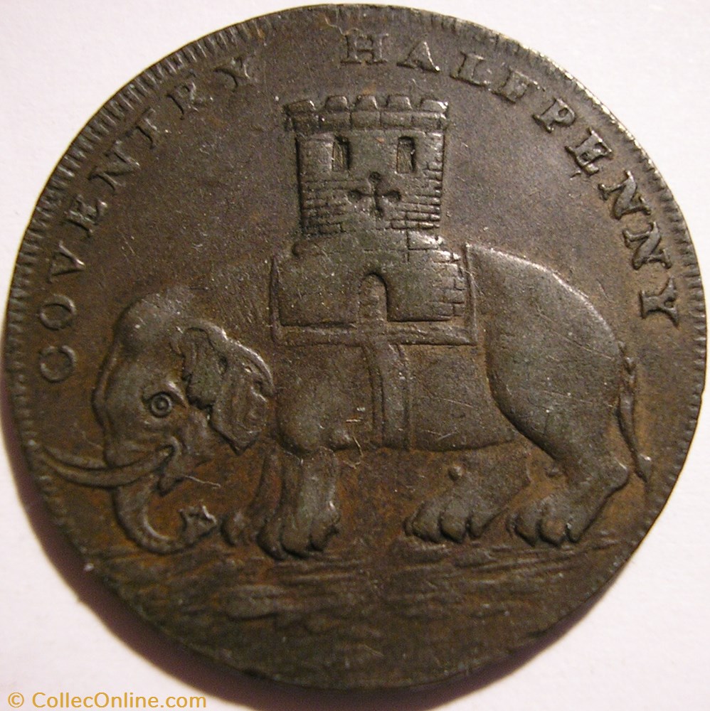 monnaie monde royaume uni 1793 halfpenny lady godiva coventry