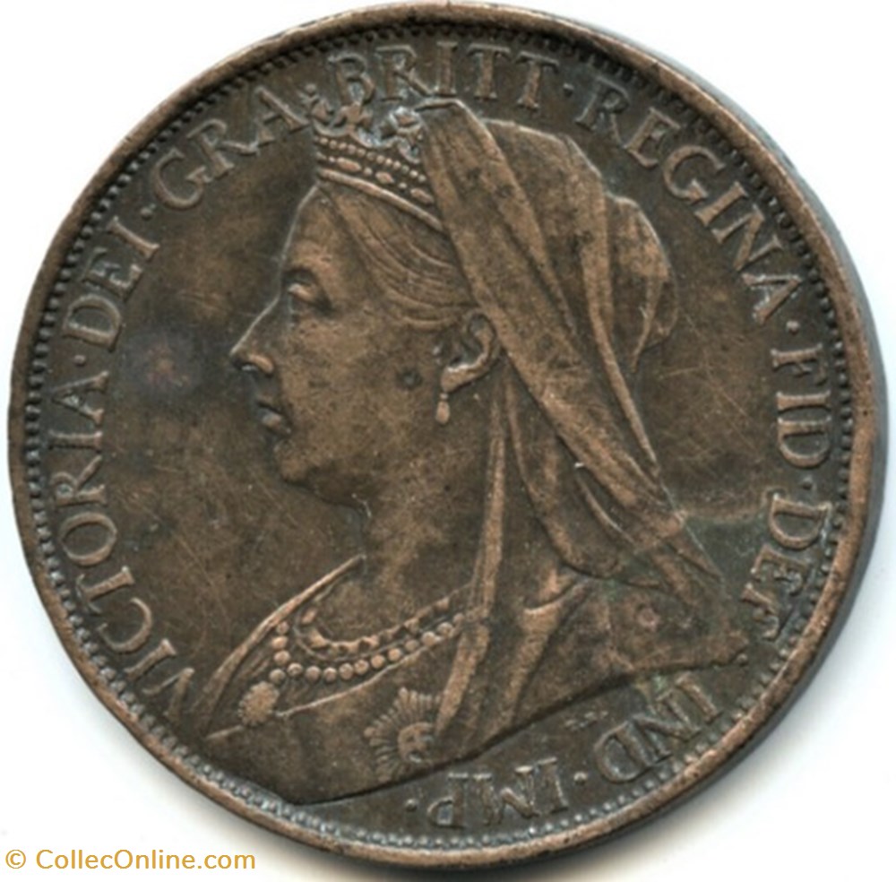 Victoria - One Penny 1900 - Kingdom of Great Britain monnaies monde royaume uni victoria one penny 1900 kingdom of great britain