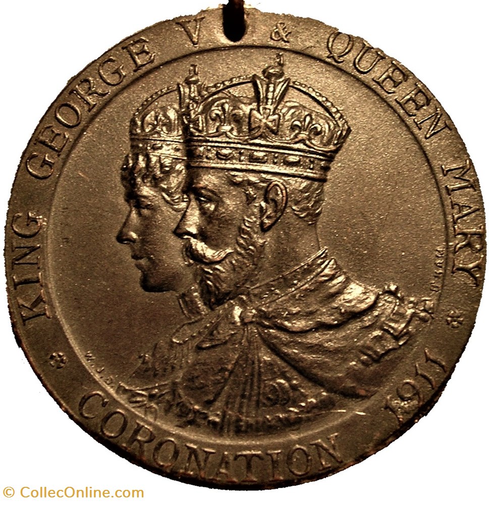 medaille royaume uni george v mary 1911 coronation medal handsworth uk